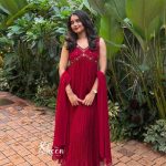 Reddish marron georgette kurti