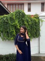 Blue faux georgette kurti - Image 2