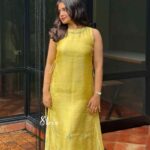 Yellow organza outfit