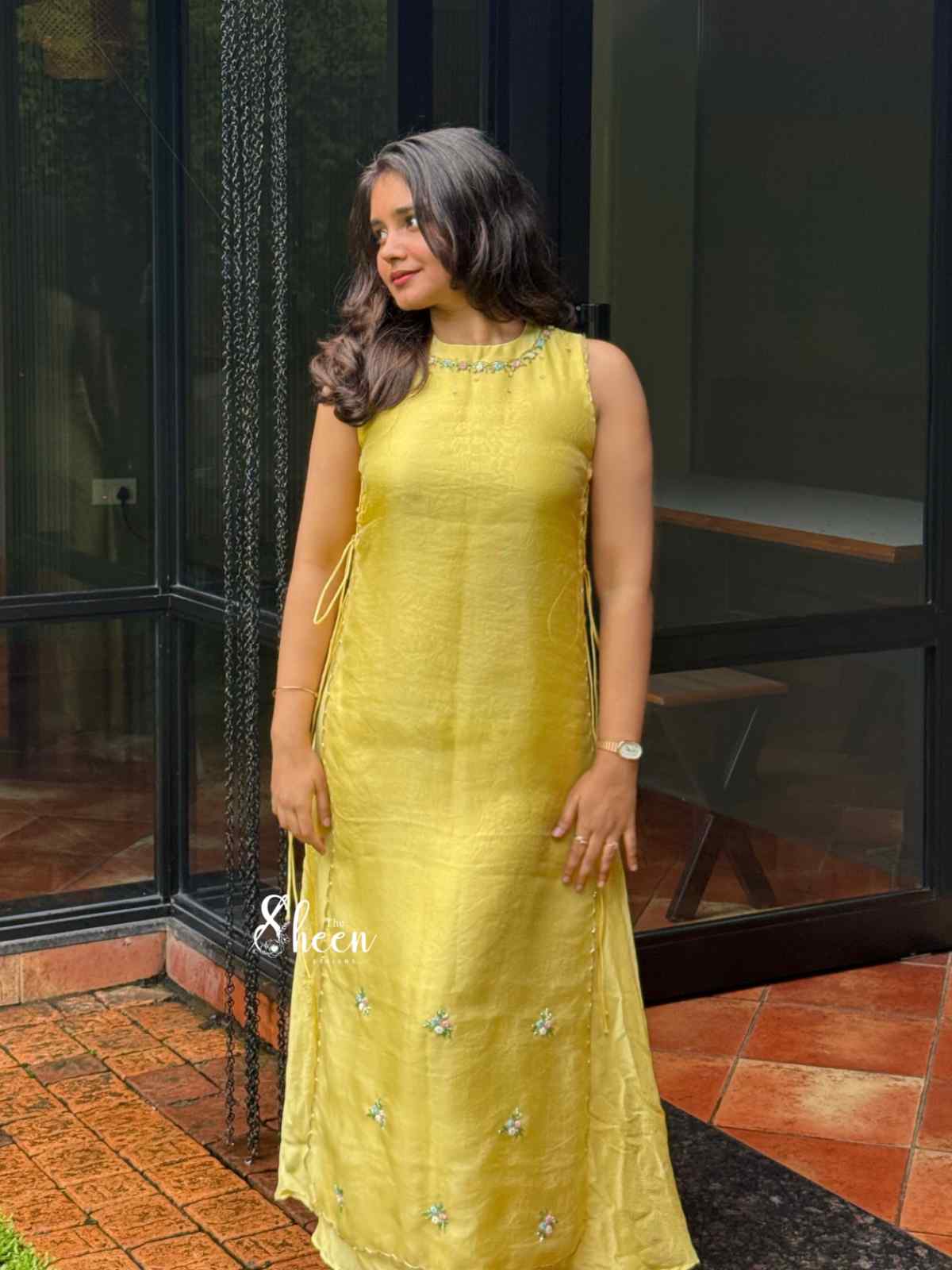 5A6BF6A9-ED43-4BD7-AE4E-FC41E24D26FB Yellow organza outfit - Image 1