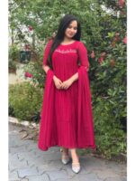 Dark pink georgette kurti
