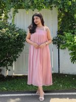 Blush pink maxi dress