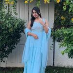 Skyblue georgette outfit