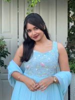 Skyblue georgette outfit - Image 2